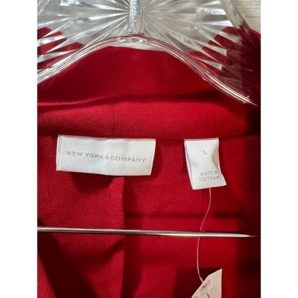 New‎ York & Company Bell-Sleeve Blouse Large NWT - Picture 4 of 5